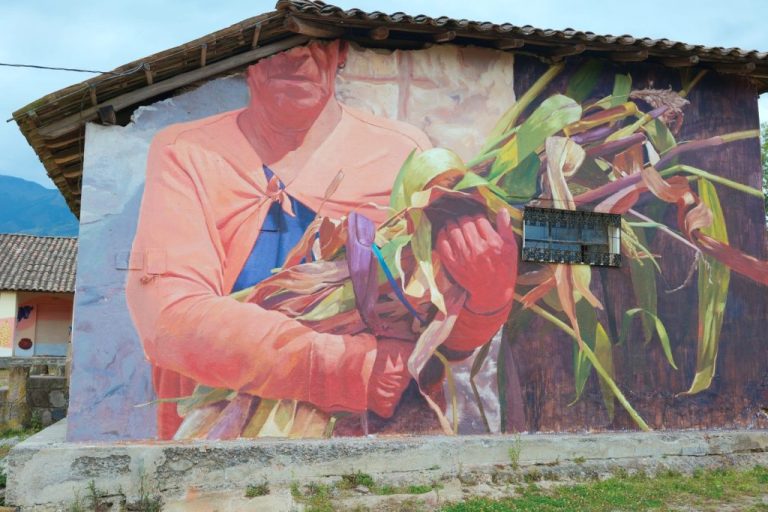 Los murales se toman las paredes de la Ex Hacienda de Tunibamba